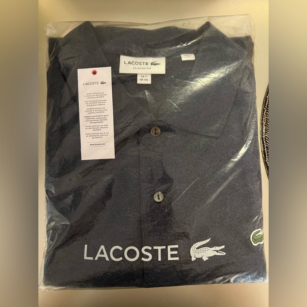 Lacoste Men's Classic Fit Navy Shirt